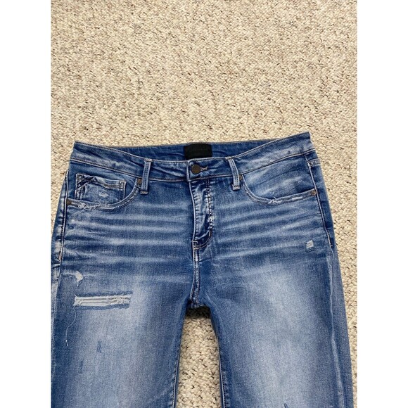 Buckle Black High-Rise Skinny Distressed Size 31 Raw Hem Fit No 53 - Picture 2 of 7